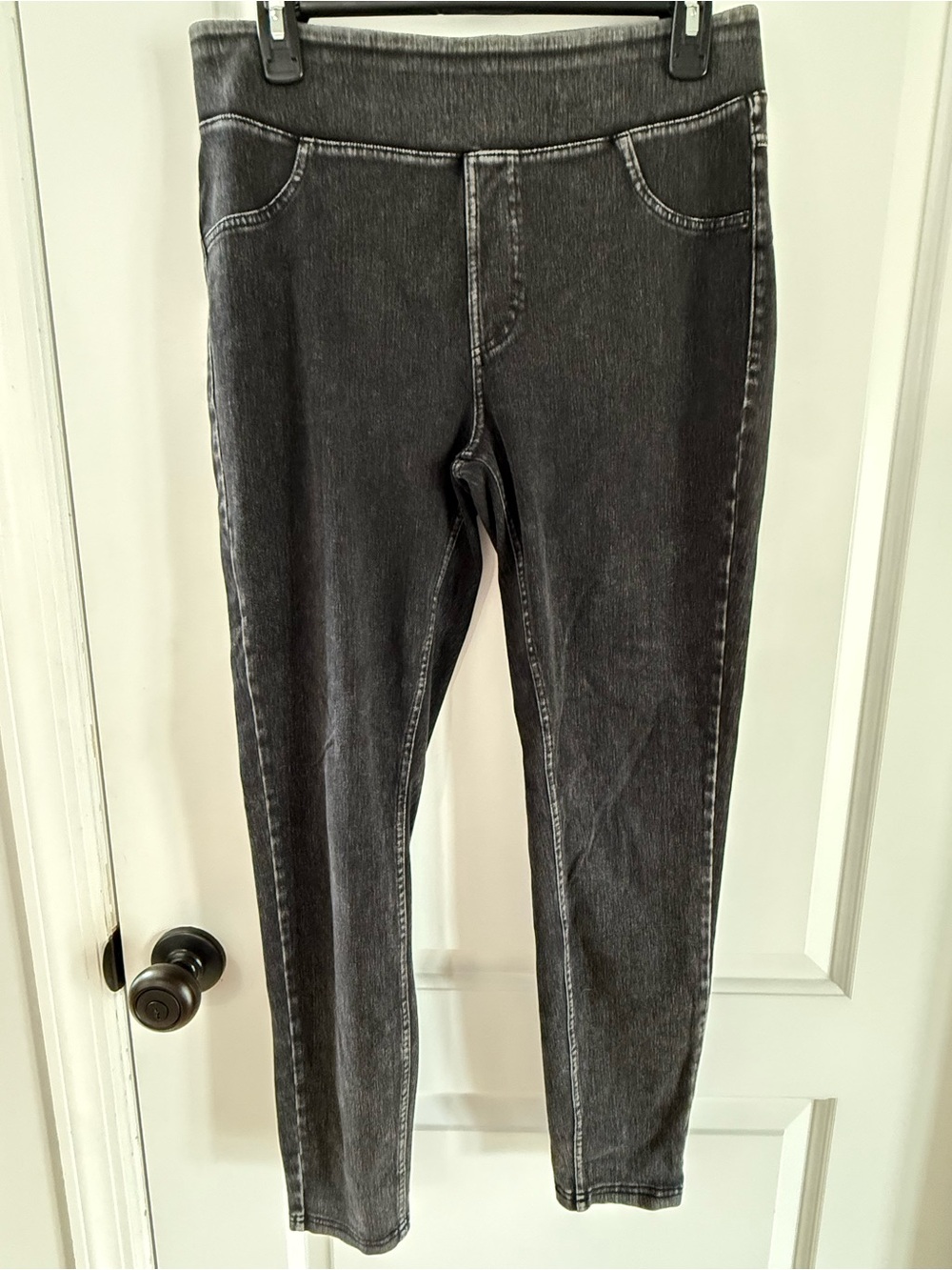 HALARA Washed Black Jeggings — High-Rise Slim Fit
